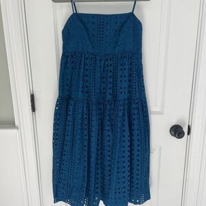 Jcrew tie back eyelet dress